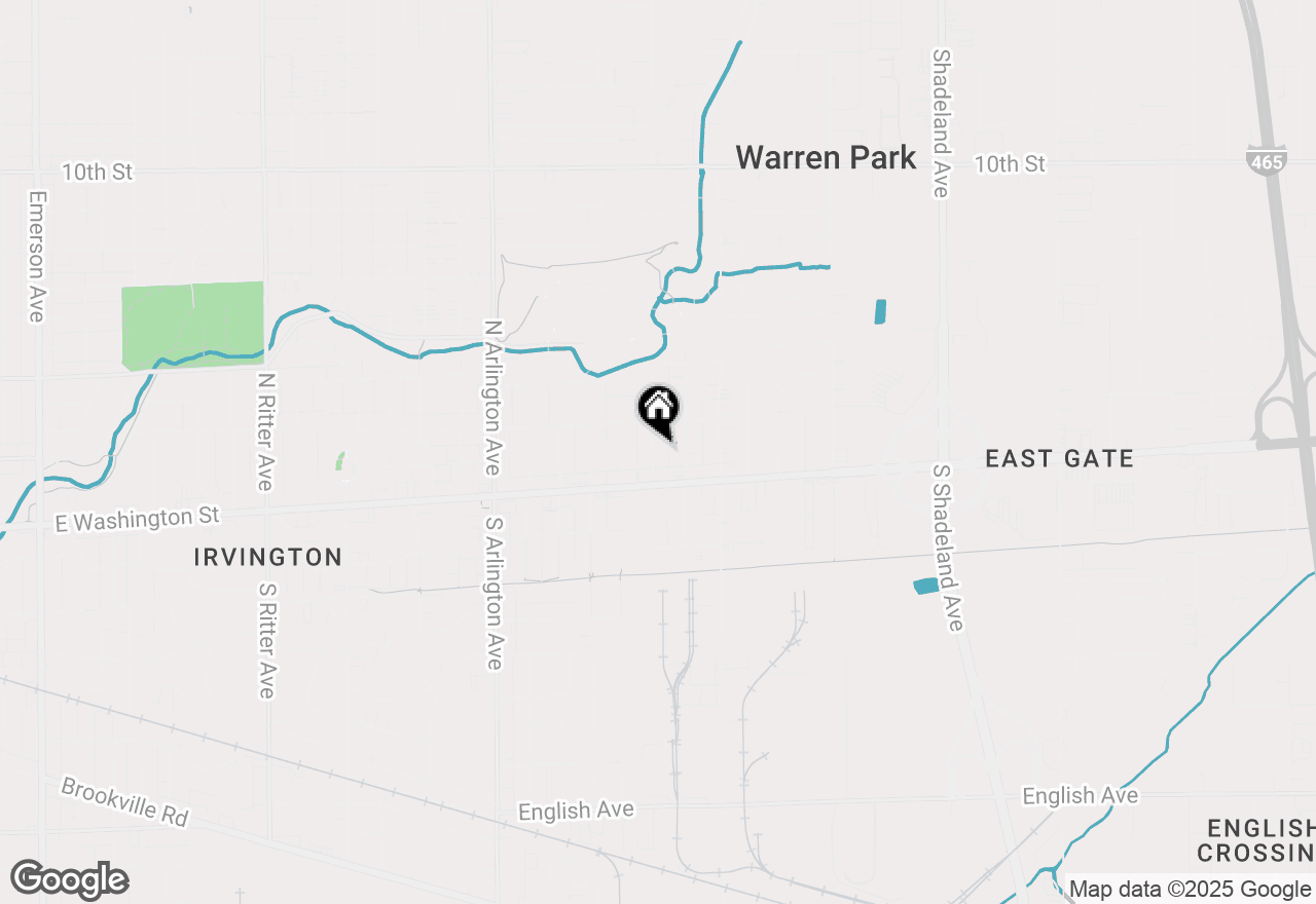 Map of 33 N Ridgeview Drive, Indianapolis, IN 46219