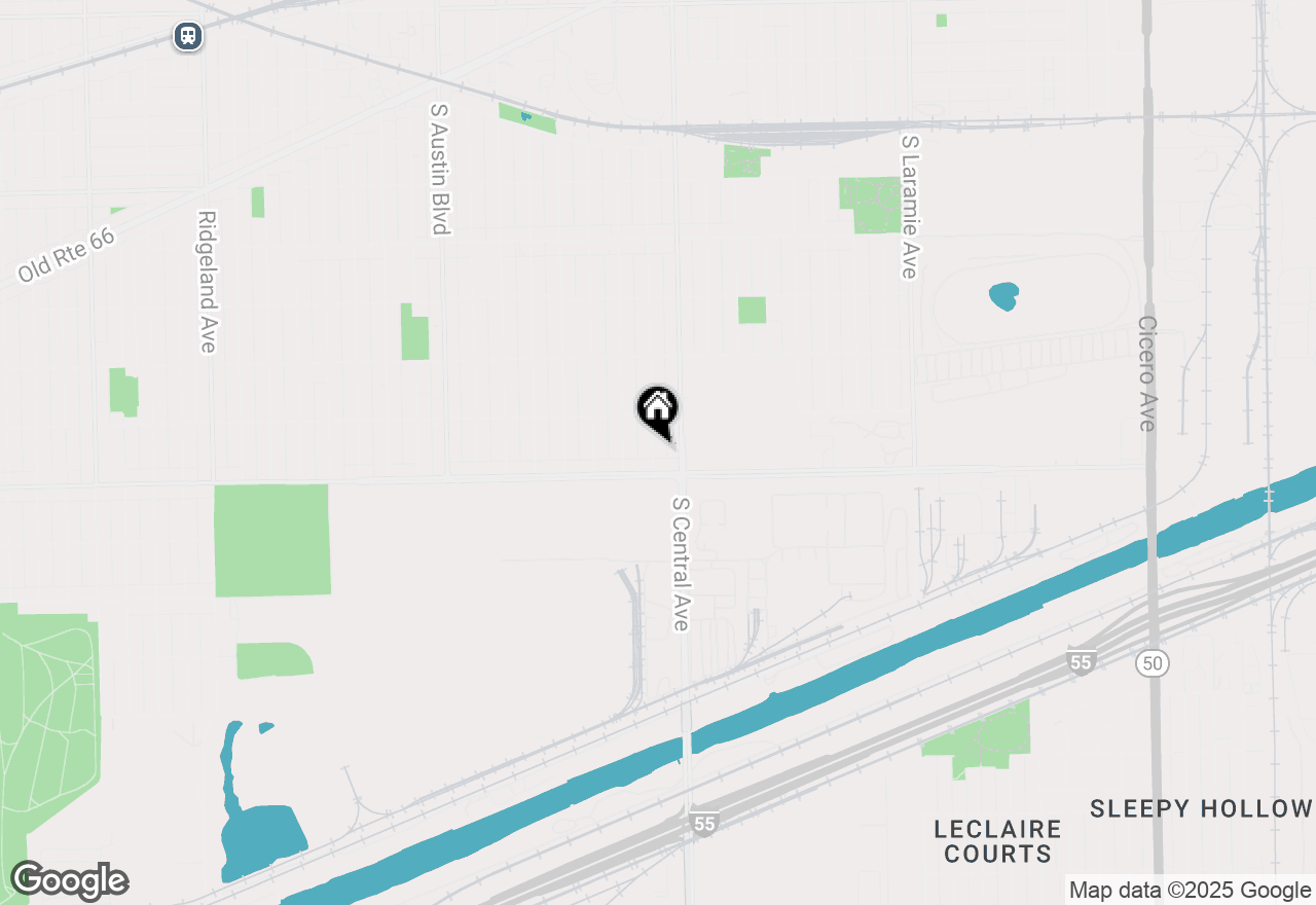 Map of 3831 S 56th Court, Cicero, IL 60804