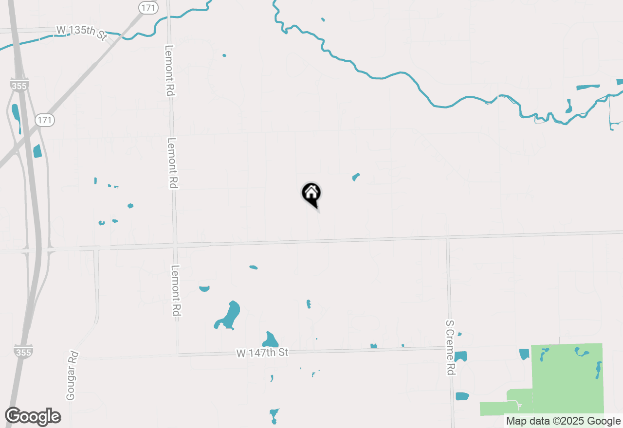 Map of 14149 S Chicory Trail, Homer Glen, IL 60491