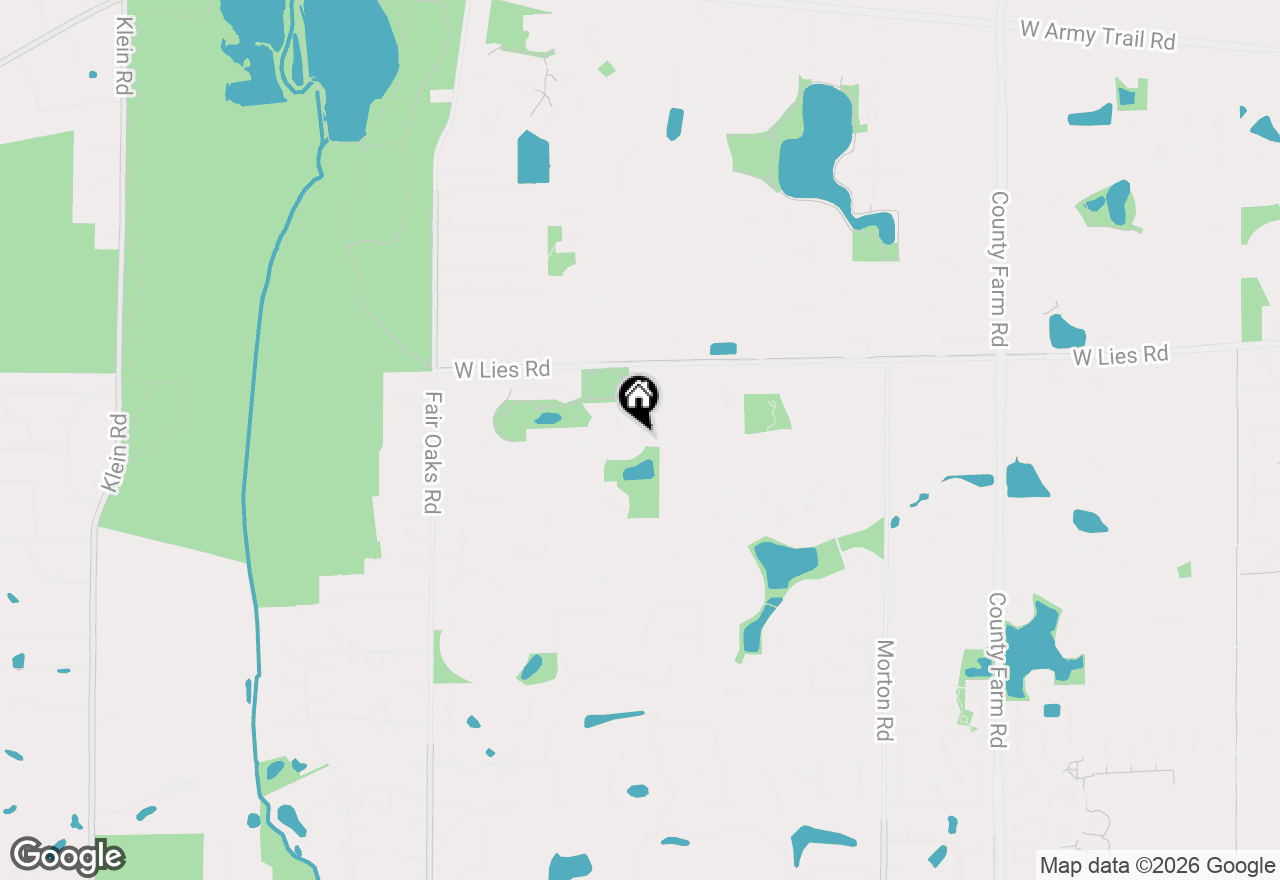 Map of 1283 Rose Avenue, Carol Stream, IL 60188