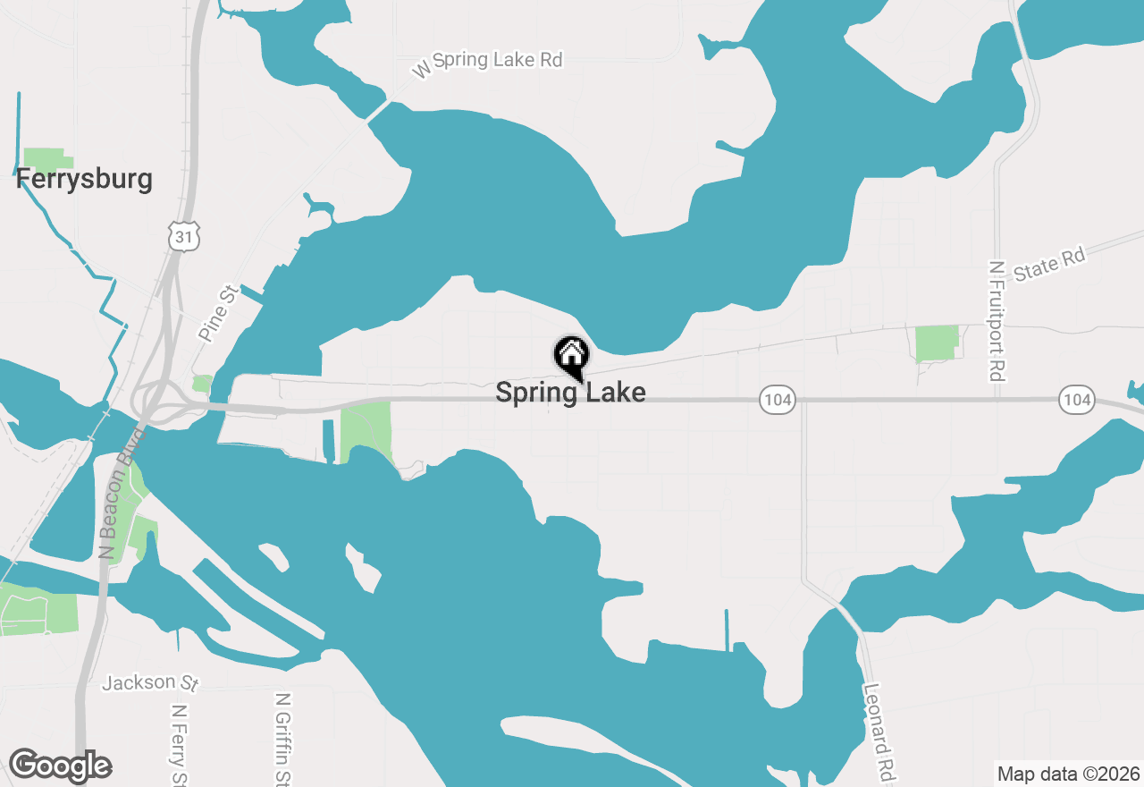 Map of 103 E Savidge Street, Spring Lake, MI 49456