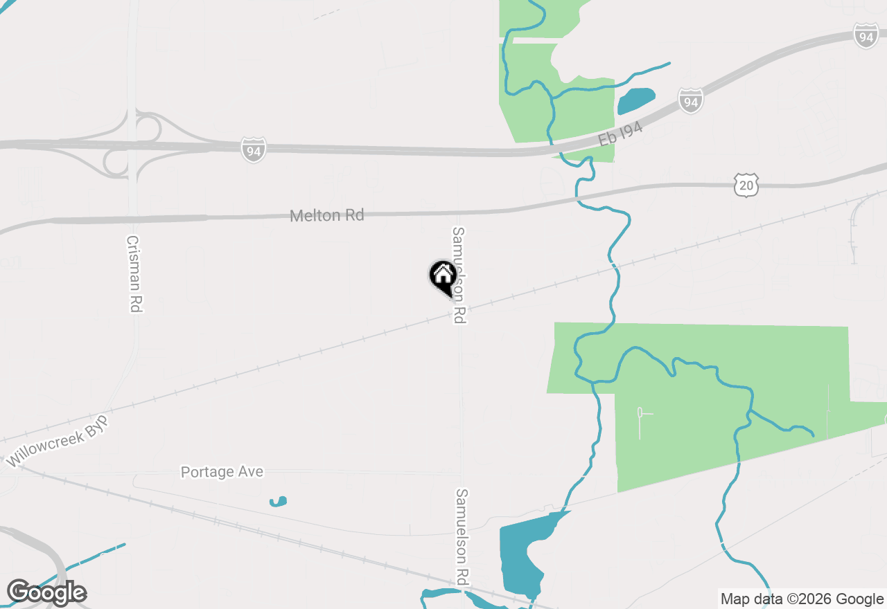 Map of 6712 Old Porter Road, Portage, IN 46368