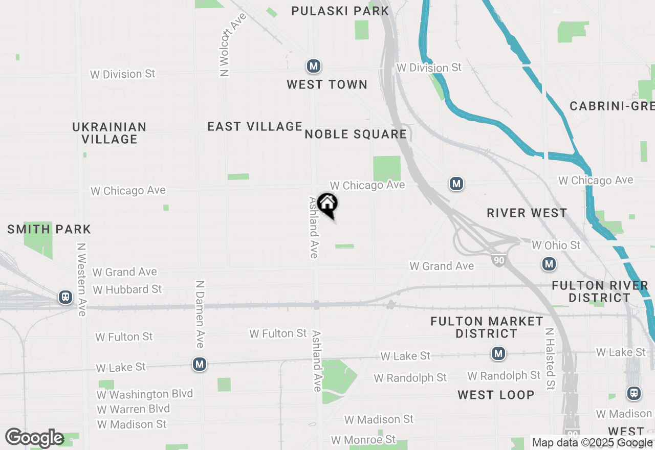 Map of 1512 W Erie Street #2F, Chicago, IL 60642