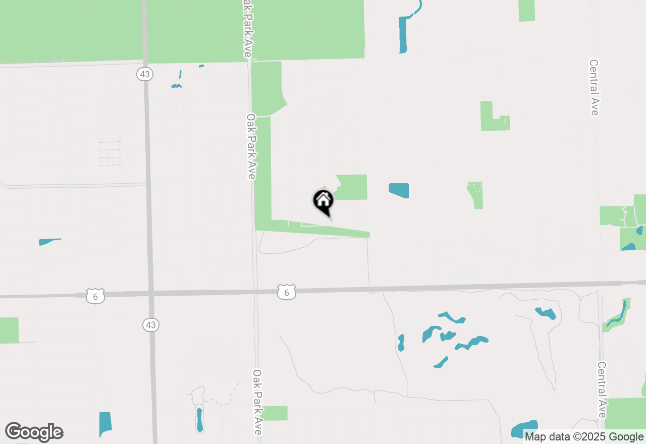 Map of (Address confidential), Oak Forest, Illinois 60452