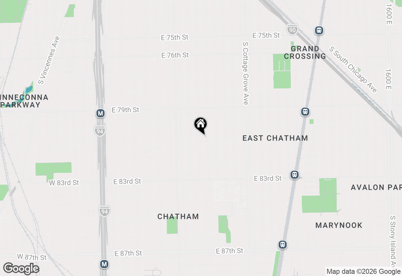 Map of 8040 S Rhodes Avenue, Chicago, IL 60619