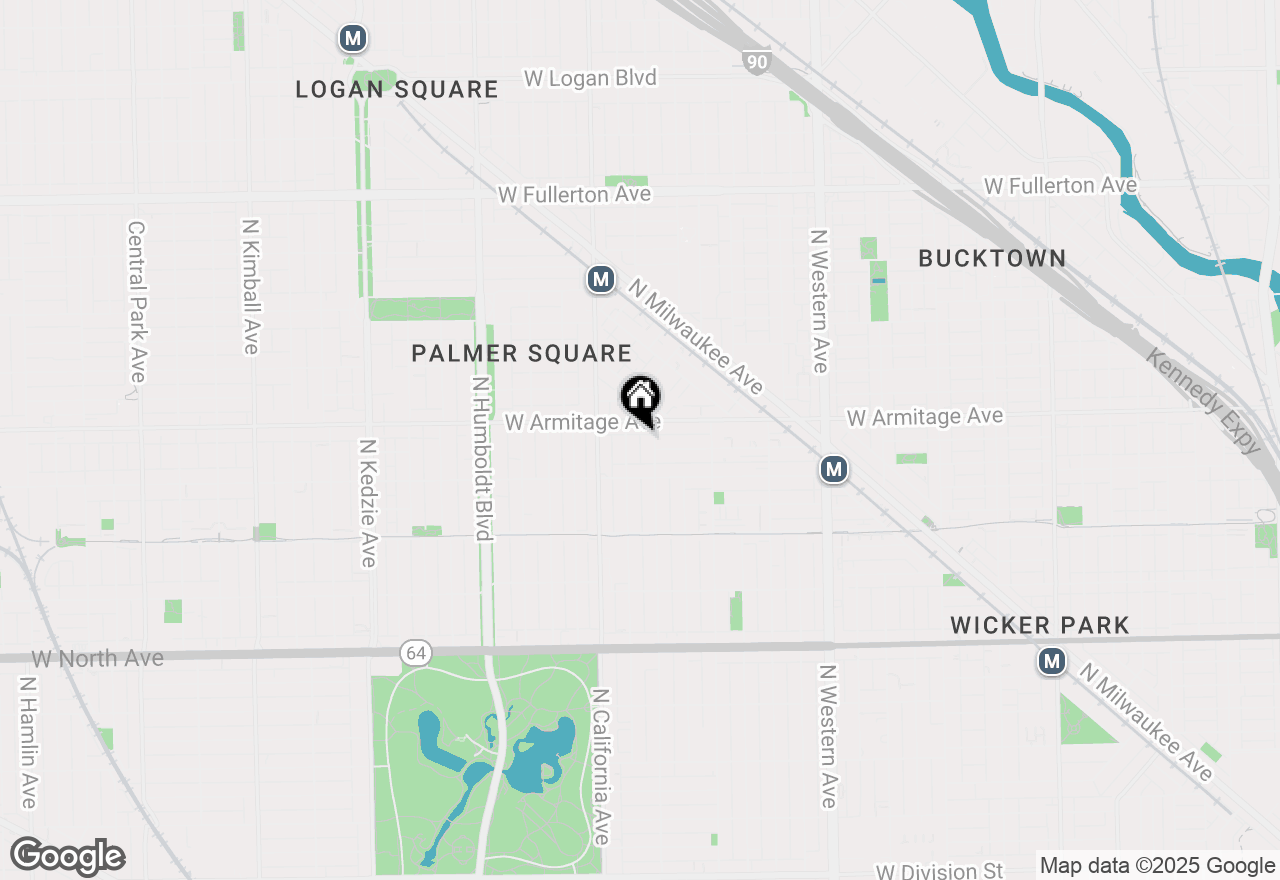 Map of 1935 N Fairfield Avenue #401, Chicago, IL 60647