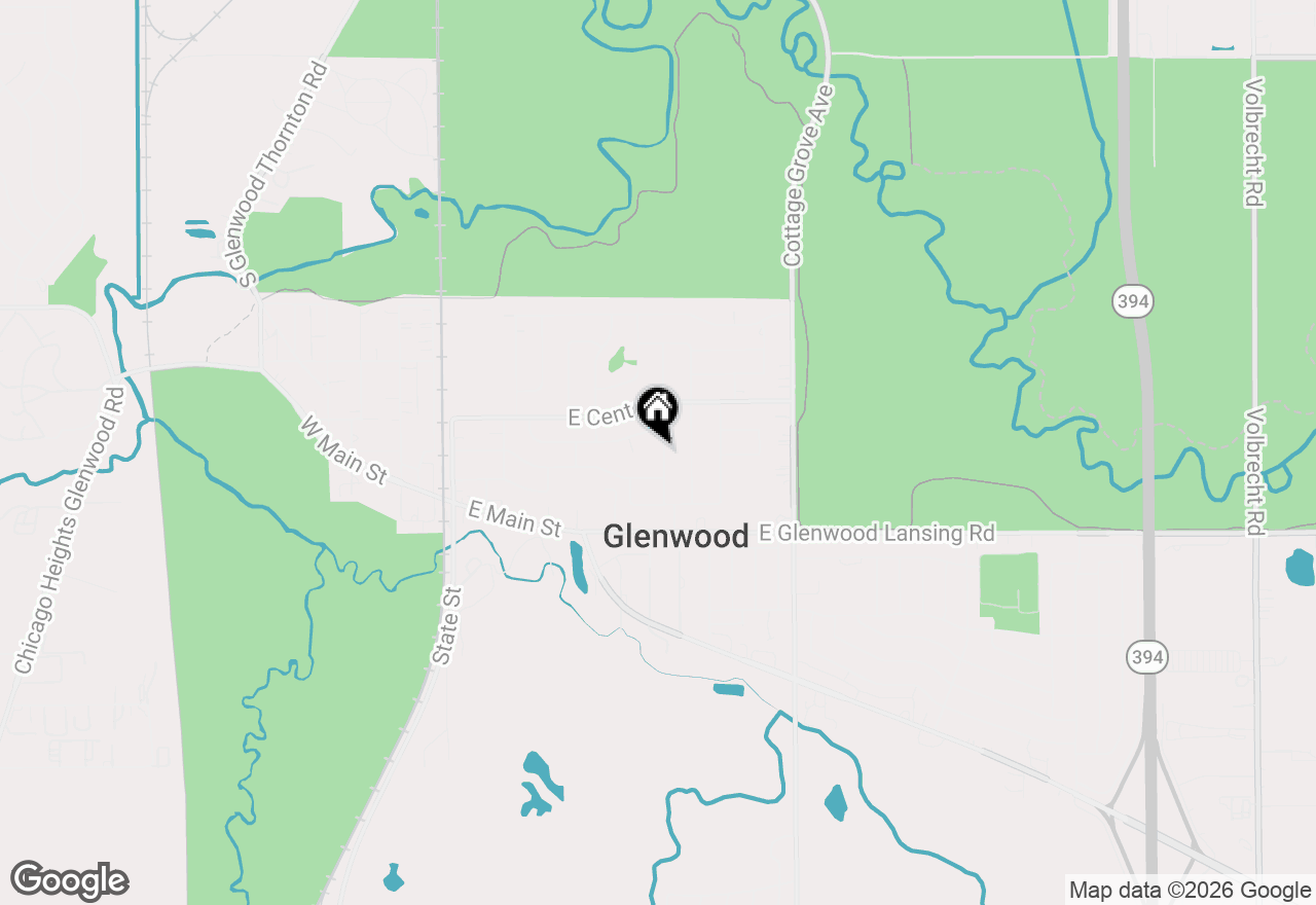 Map of 40 S Sycamore Lane, Glenwood, IL 60425