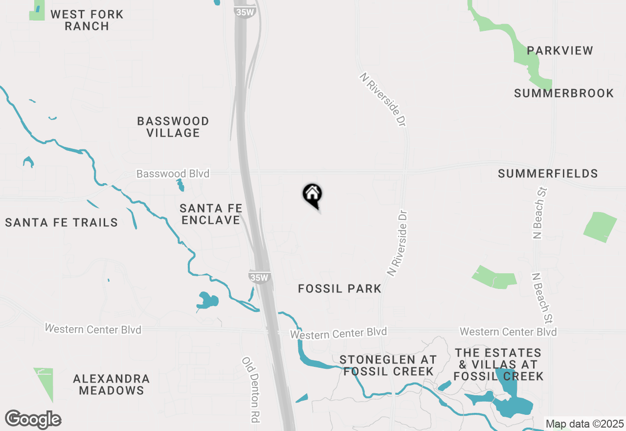 Map of 7133 Derbyshire Drive, Fort Worth, TX 76137
