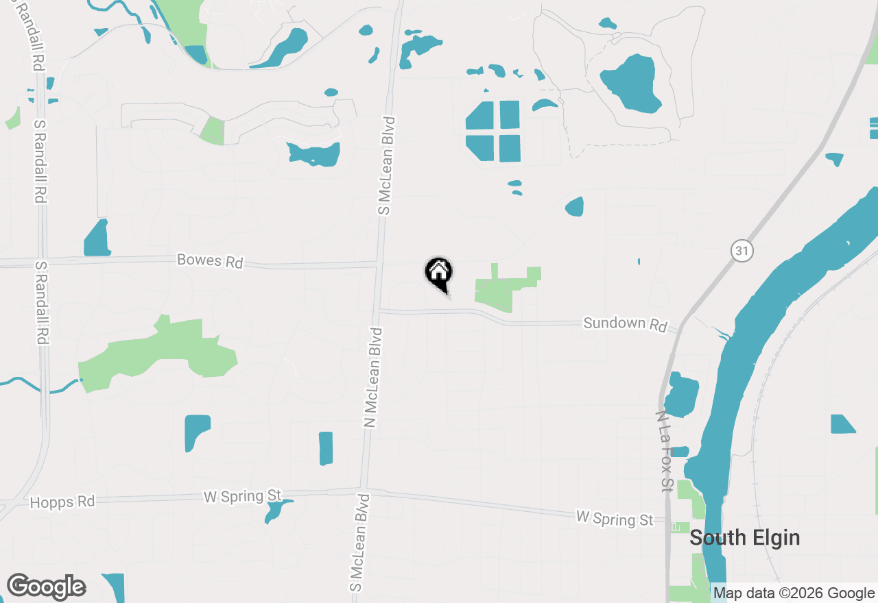 Map of 708 Michigan Ave Avenue, South Elgin, IL 60177
