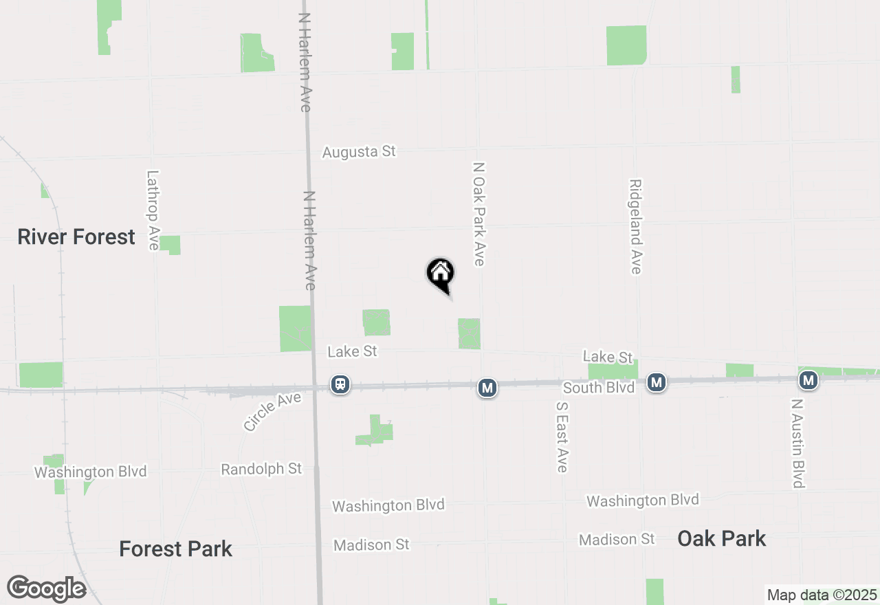 Map of 220 N Kenilworth Avenue #3, Oak Park, IL 60302