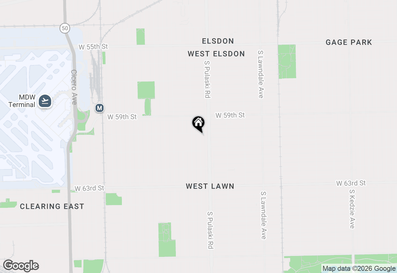 Map of 6006 S Komensky Avenue, Chicago, IL 60629