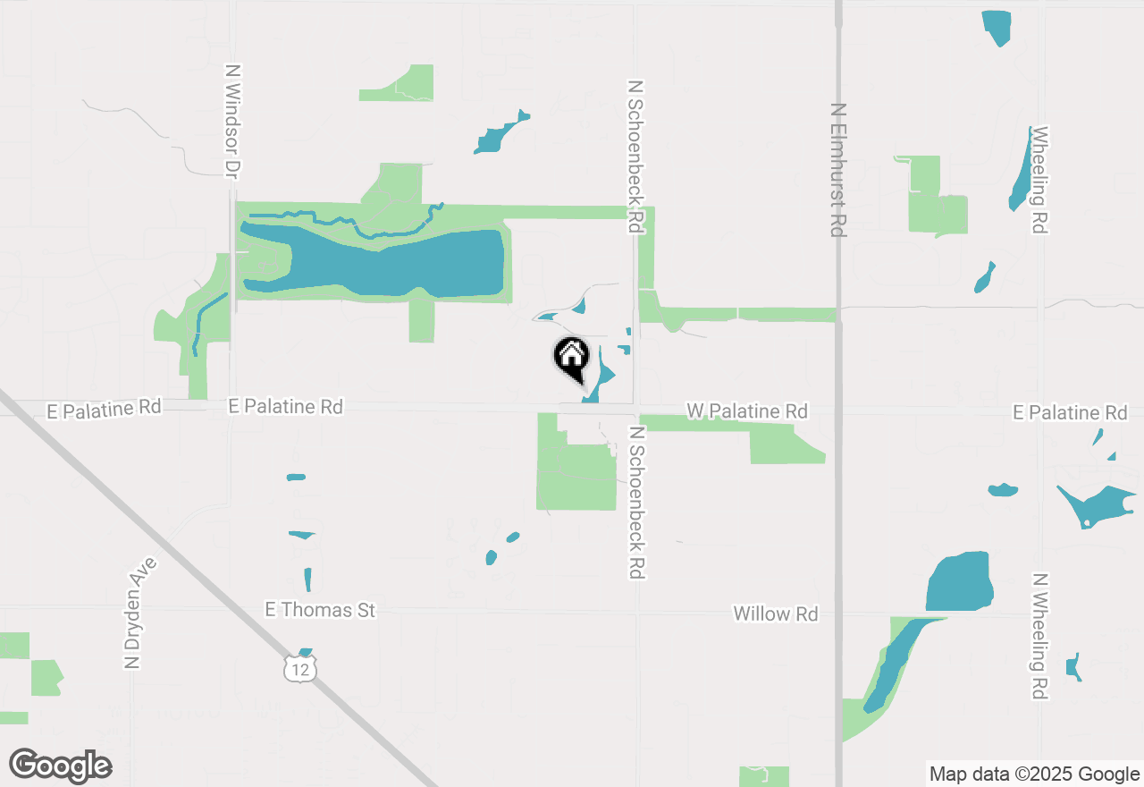 Map of 1912 N Coldspring Road, Arlington Heights, IL 60004