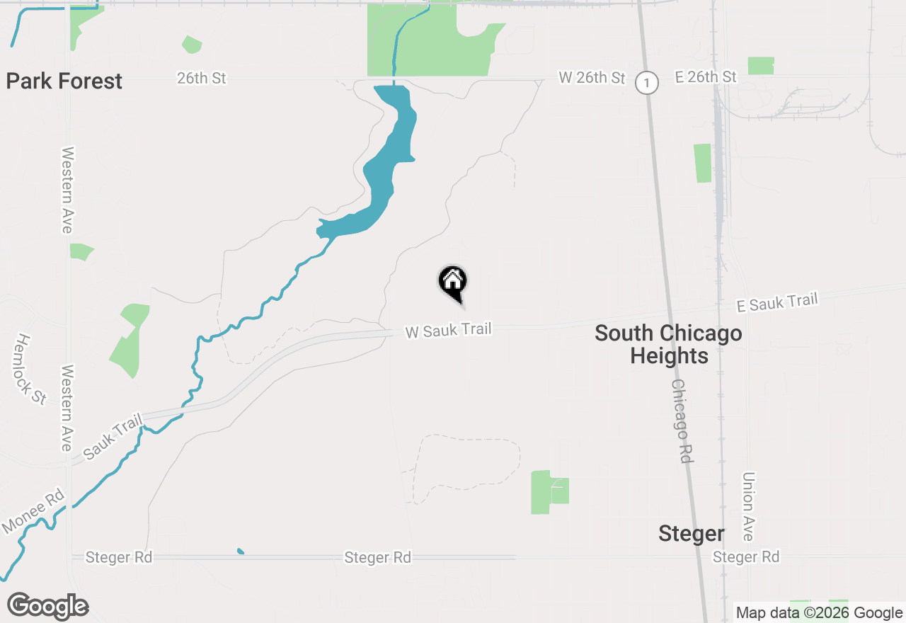 Map of 3136 Rosiclaire Court, South Chicago Heights, IL 60411