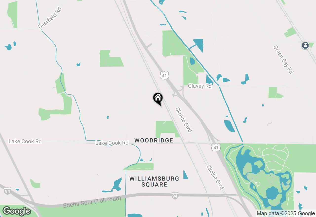 Map of 244 Barberry Road, Highland Park, IL 60035