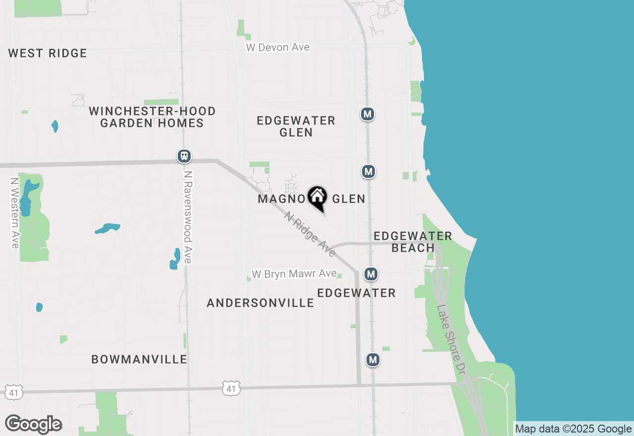 Map of 5810 N Wayne Avenue #1A, Chicago, IL 60660