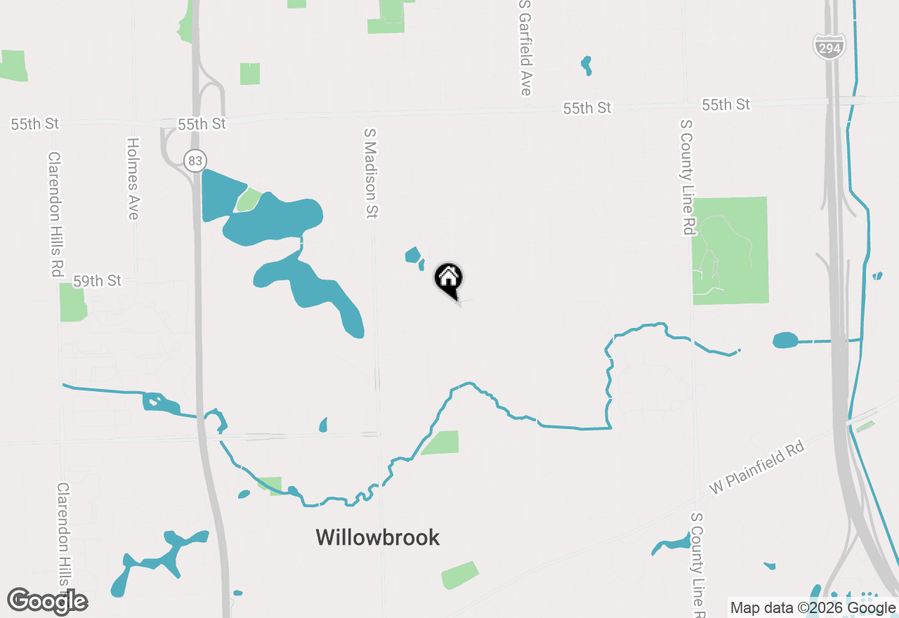 Map of 610 Grant Court, Burr Ridge, IL 60527