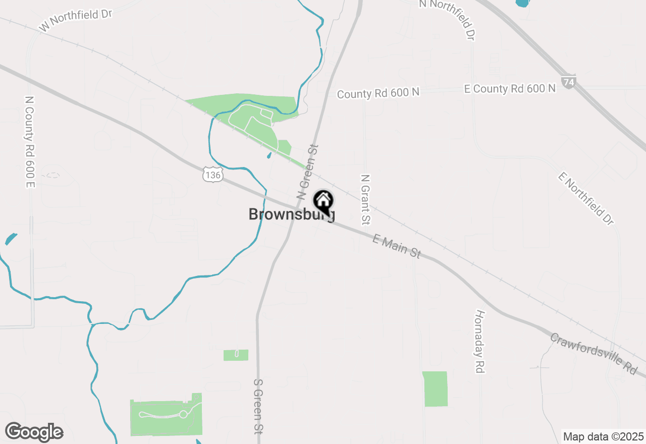 Map of 115 E Main Street, Brownsburg, IN 46112