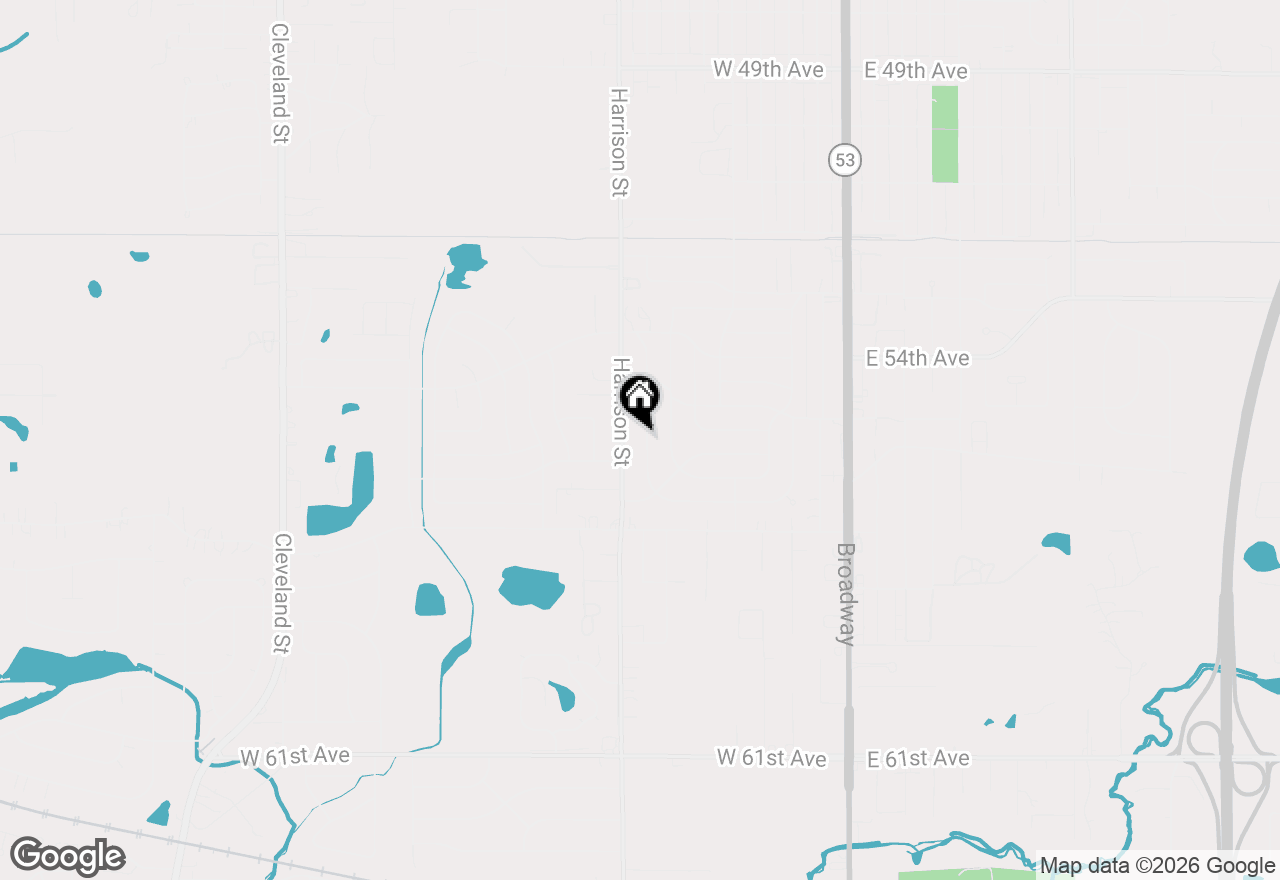 Map of 5560 Van Buren Street, Merrillville, IN 46410