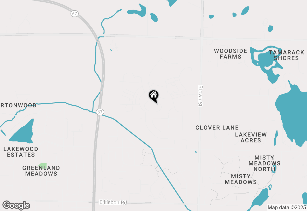 Map of 1320 Prairie Creek Cir #2, Oconomowoc, WI 53066