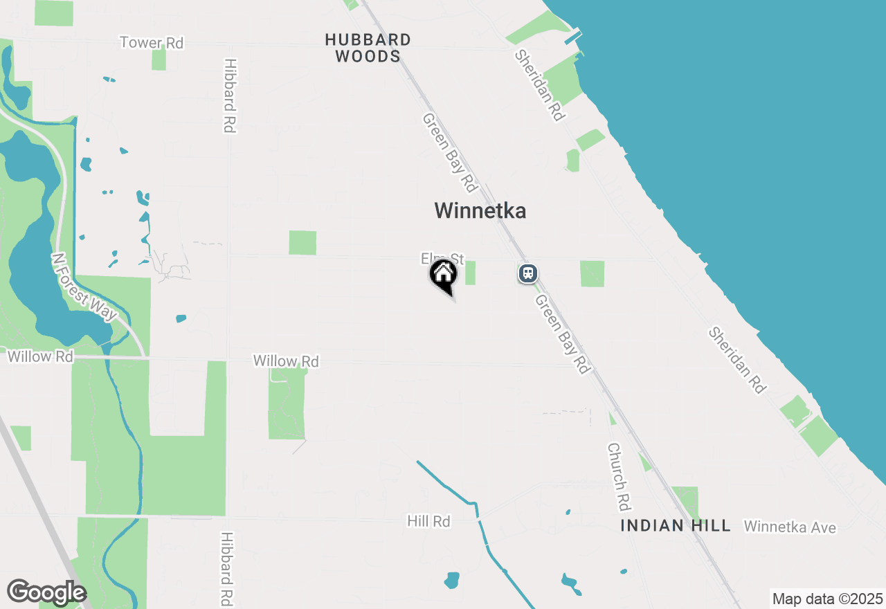 Map of 903 Cherry Street, Winnetka, IL 60093