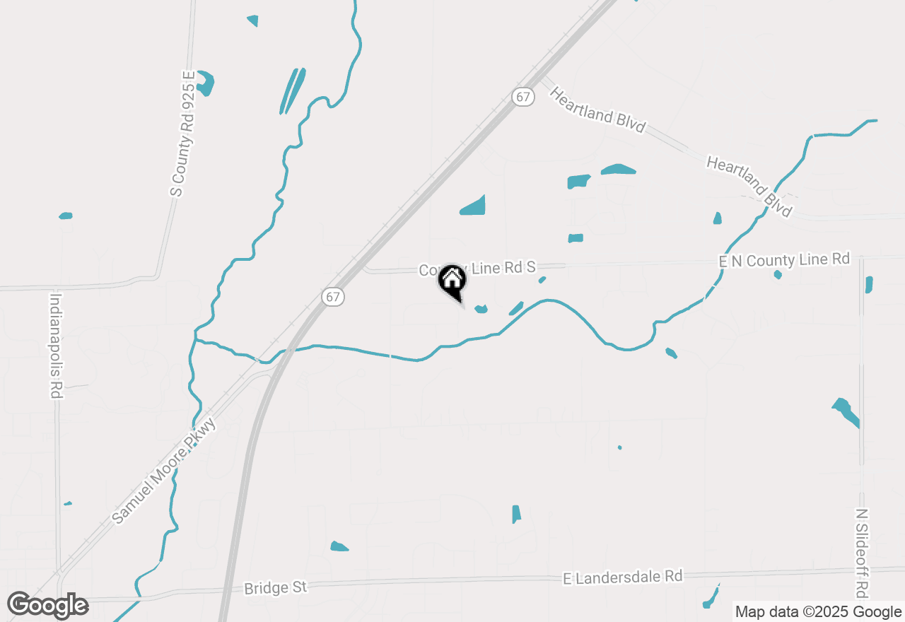 Map of 4785 E Shadowbrook Drive, Camby, IN 46113