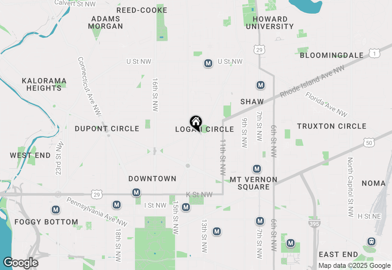 Map of 1306 Rhode Island Avenue Nw #1, Washington, DC 20005