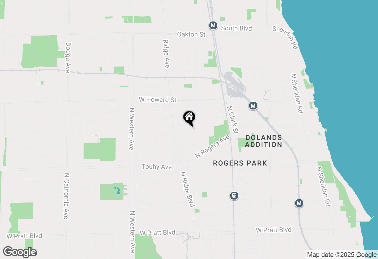 Map of 2035 W Fargo Avenue #3, Chicago, IL 60645