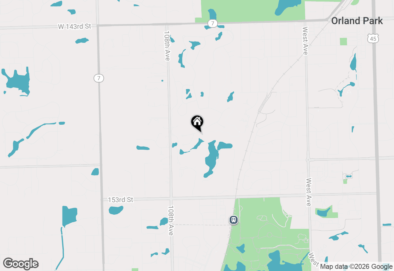 Map of 10639 Misty Hill Road, Orland Park, IL 60462