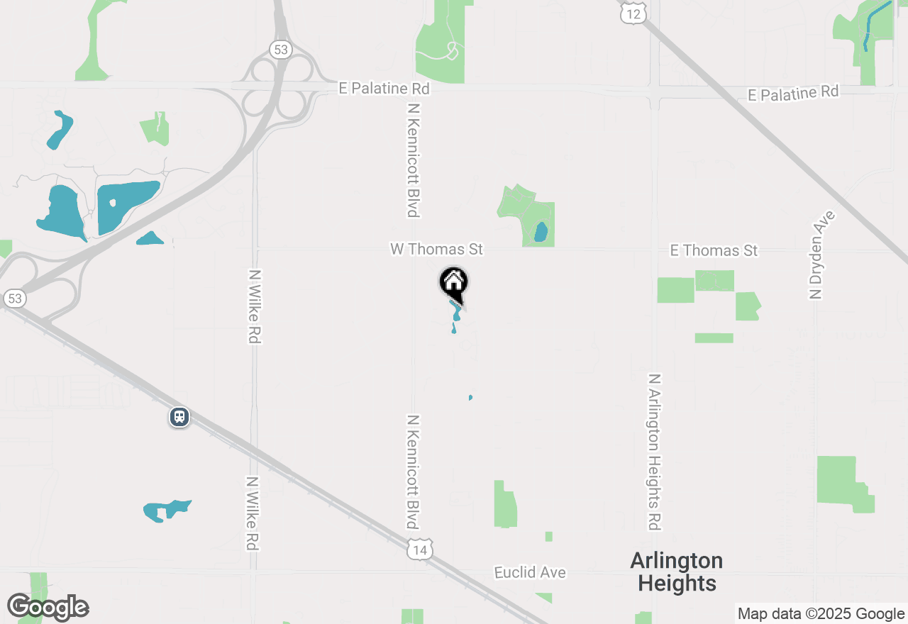 Map of 1225 Luther Lane #271D, Arlington Heights, IL 60004