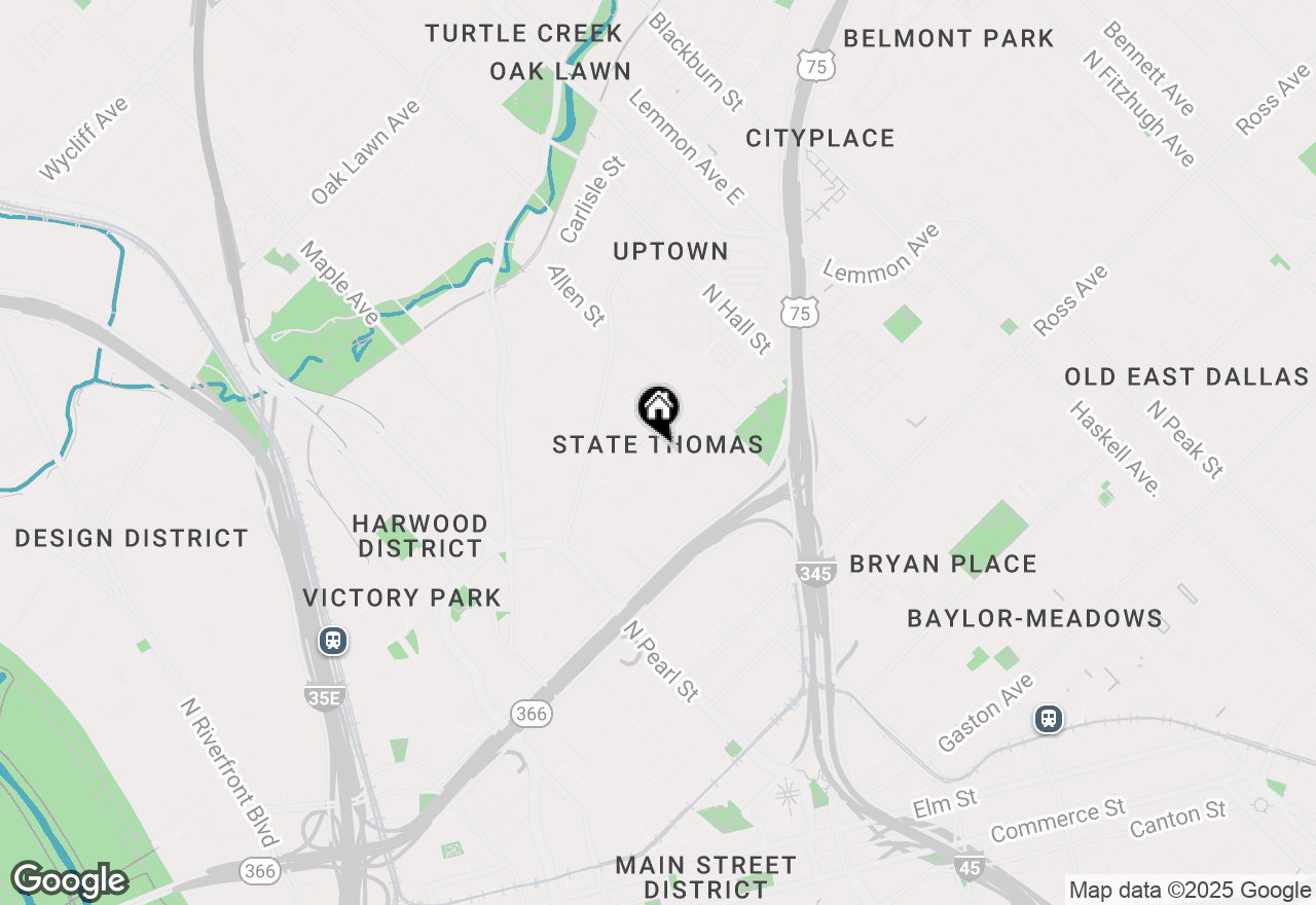 Map of 2331 Worthington Street, Dallas, TX 75204