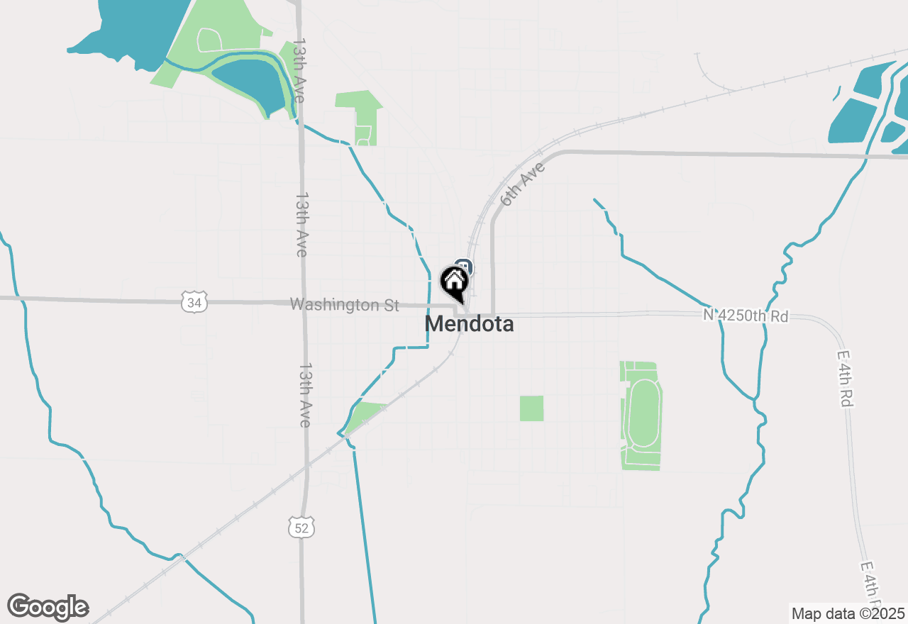 Map of 617 Main Street, Mendota, IL 61342