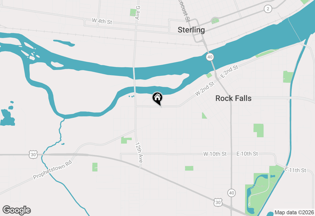 Map of 1003 W 2nd Street, Rock Falls, IL 61071