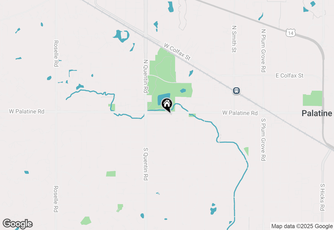 Map of 635 W Palatine Road, Palatine, IL 60067