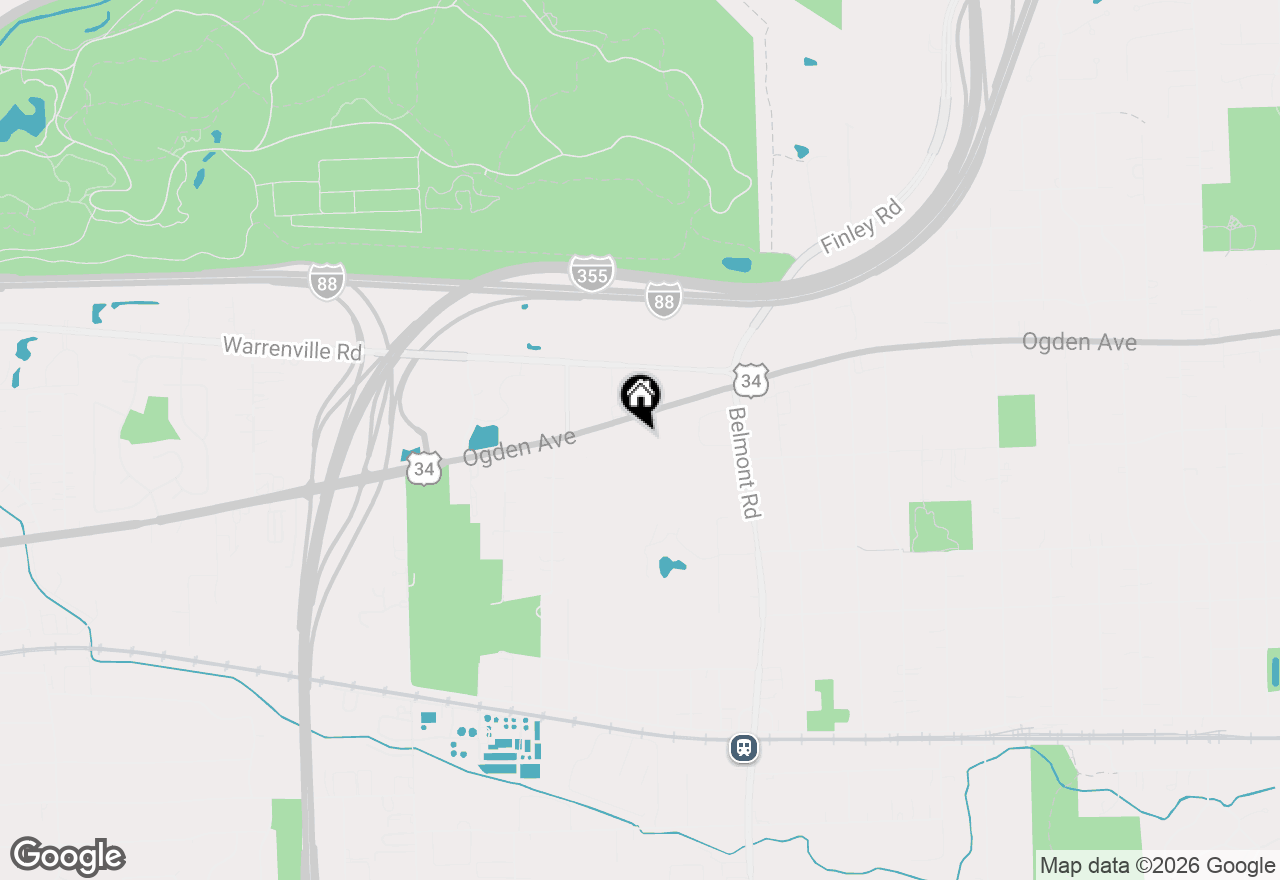 Map of 2343 Ogden Avenue N #3, Downers Grove, IL 60515