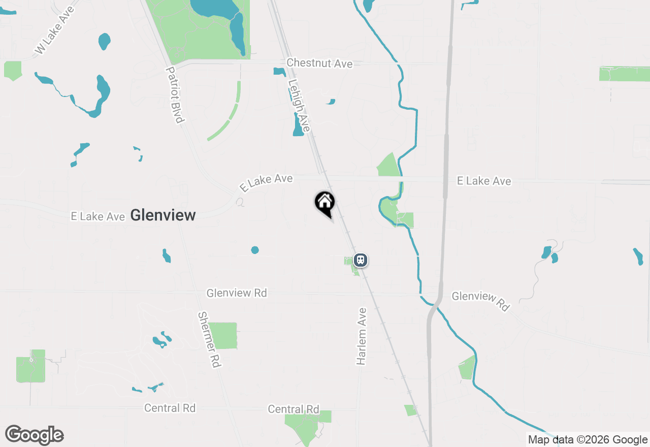 Map of 1233 Swainwood Drive, Glenview, IL 60025