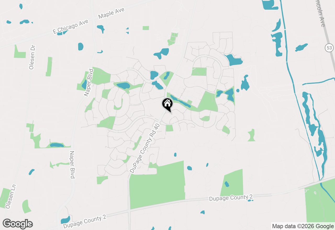 Map of 2412 Pepper Tree Court, Lisle, IL 60532