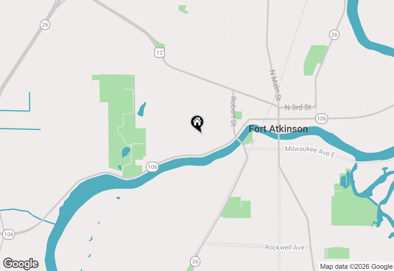 Map of 821 Van Buren Street, Fort Atkinson, WI 53538