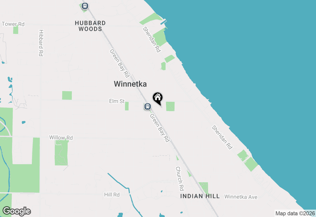 Map of 711 Oak Street #106, Winnetka, IL 60093