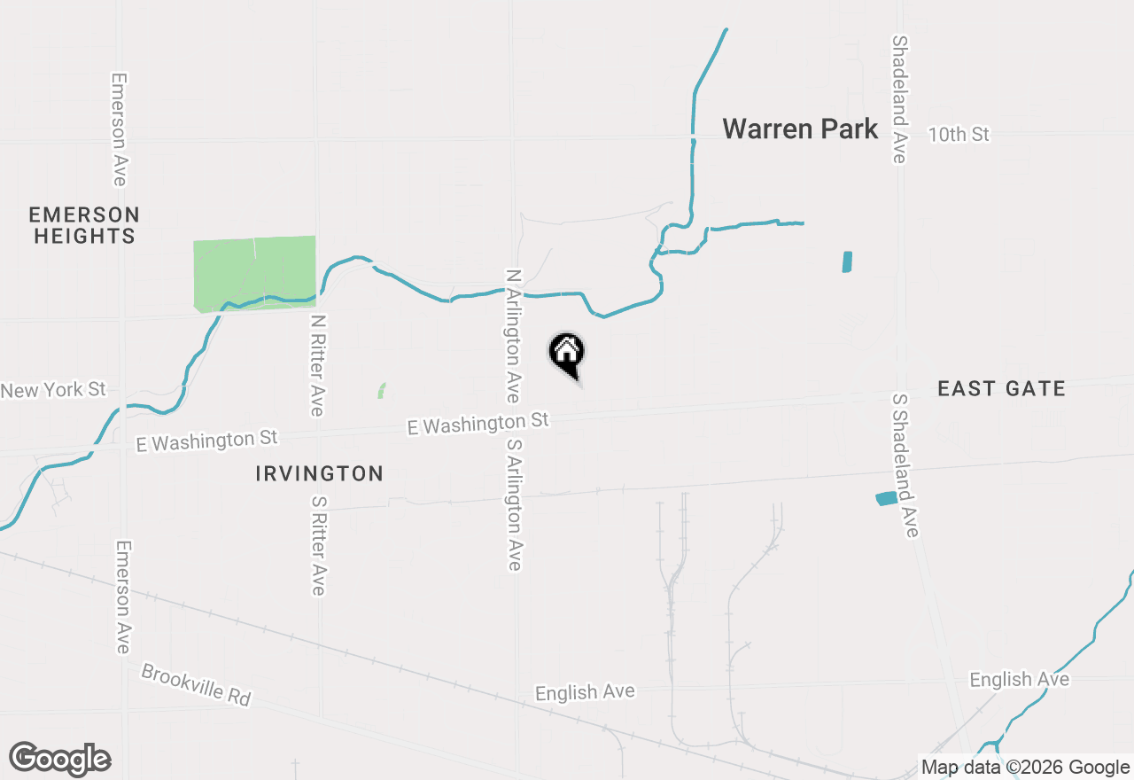 Map of 32 N Catherwood Avenue, Indianapolis, IN 46219