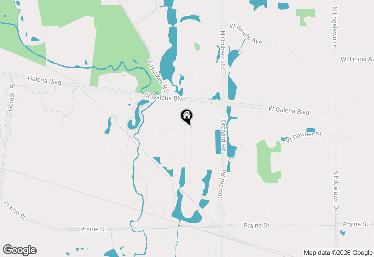 Map of 2477 W Downer Place, Aurora, IL 60506