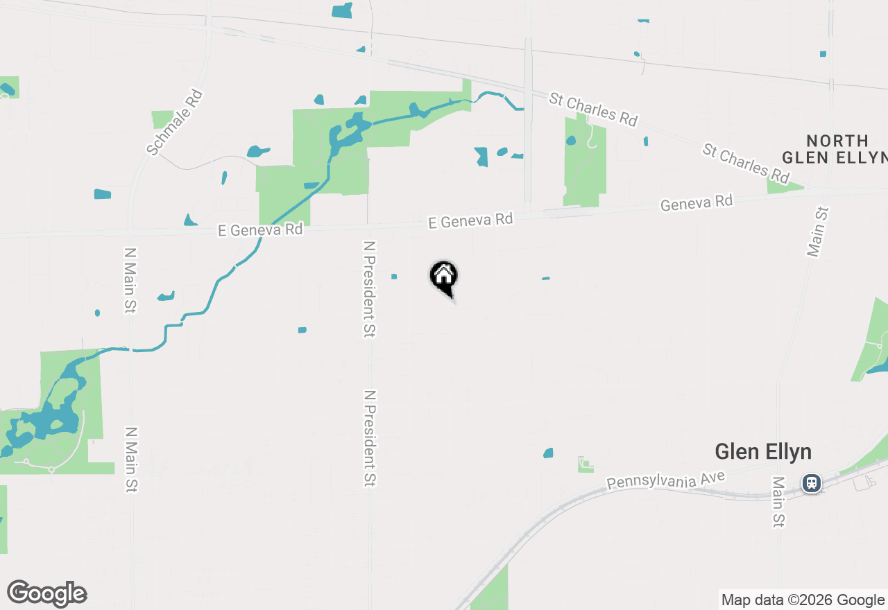 Map of 1906 N Summit Street, Wheaton, IL 60187