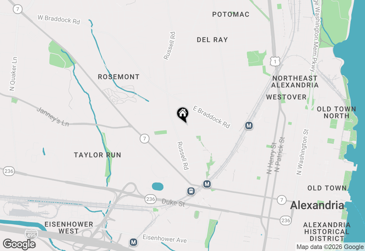 Map of 18 W Masonic View Avenue, Alexandria, VA 22301