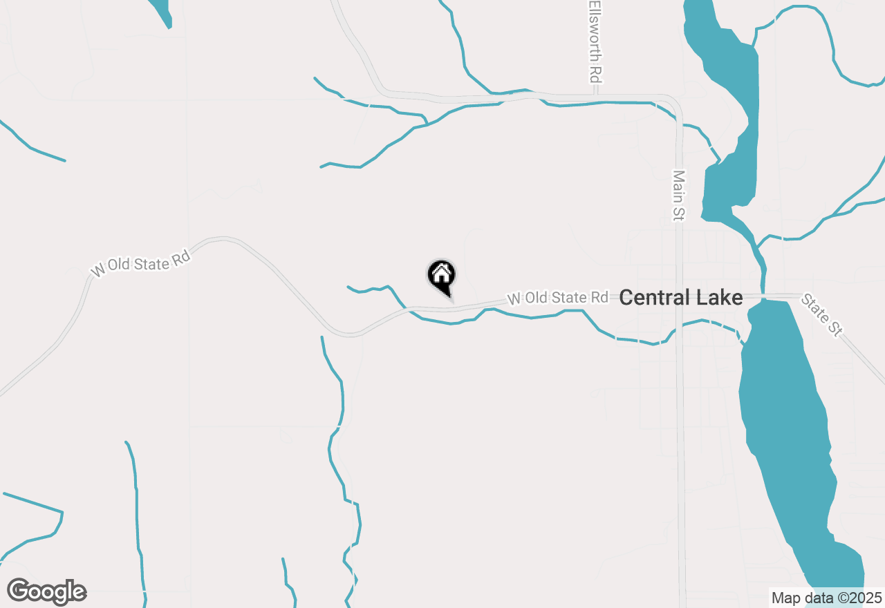 Map of 8840 W Old State Road, Central Lake, MI 49622