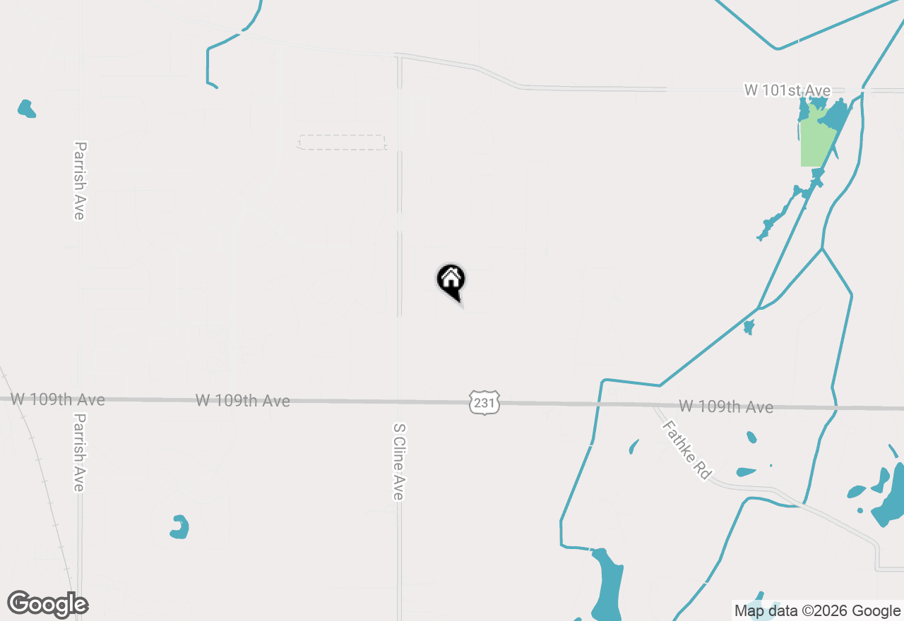 Map of 7694 W 107th Place, Crown Point, IN 46307
