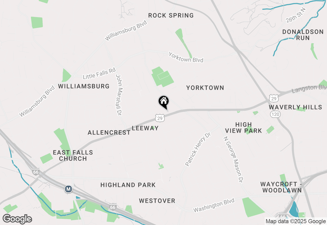 Map of 2446 N Jefferson Street, Arlington, VA 22207