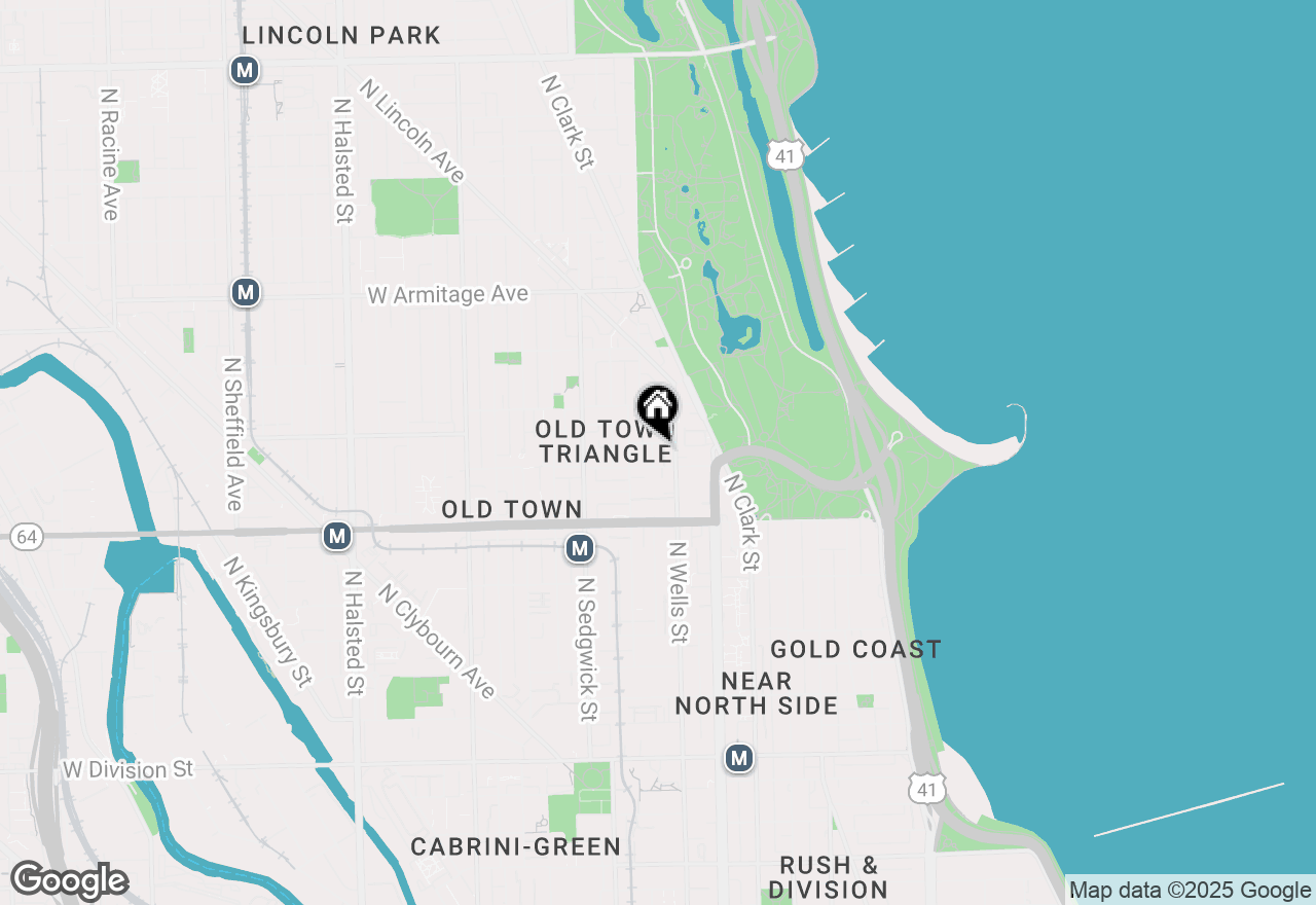 Map of 1711 N Crilly Court #4, Chicago, IL 60614