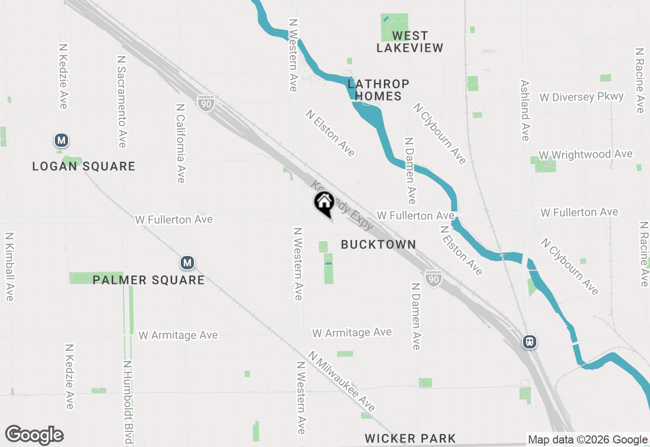 Map of 2334 N Oakley Avenue, Chicago, IL 60647
