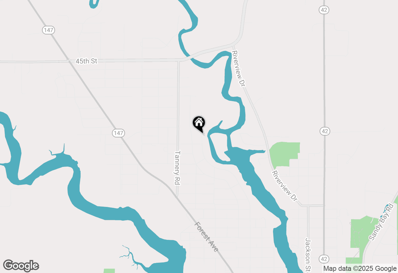 Map of 3616 Adams St, Two Rivers, WI 54241