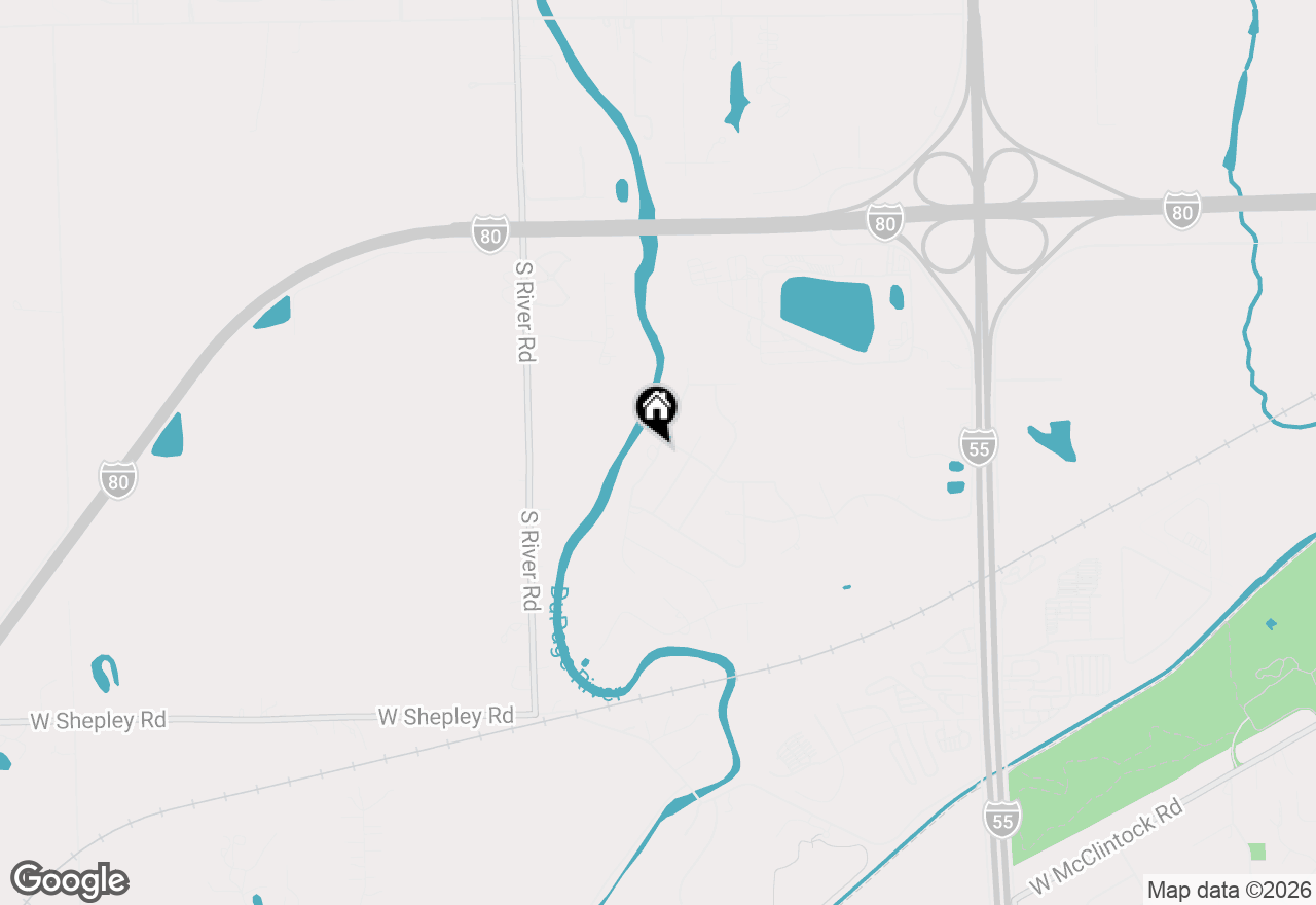 Map of 22220 S Eastcliff Drive, Shorewood, IL 60404