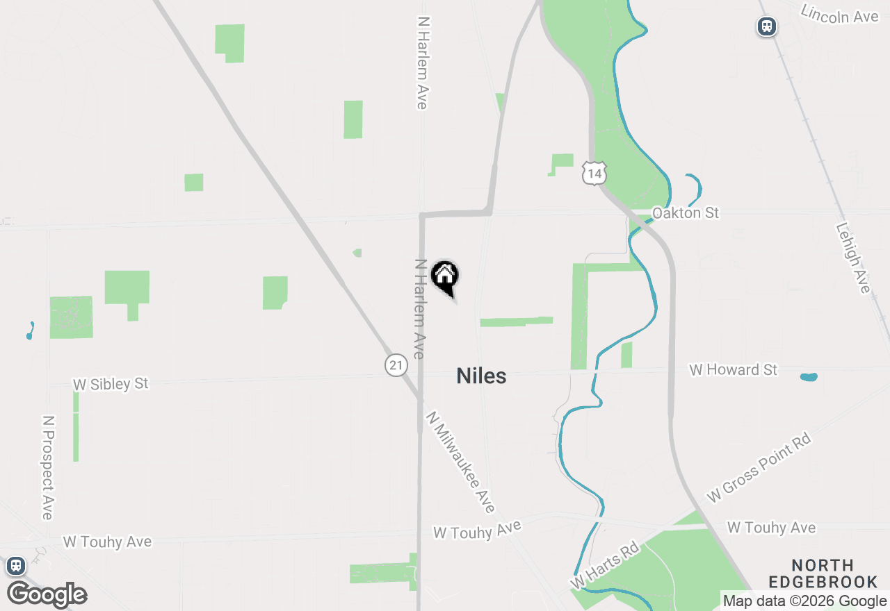 Map of 7745 N Nora Avenue, Niles, IL 60714